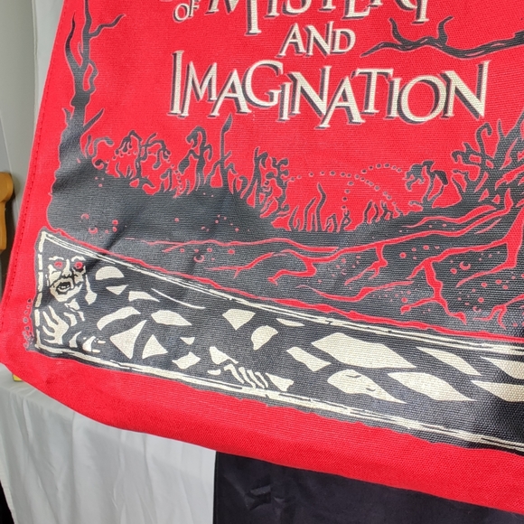 Edgar Allen Poe Canvas Library Tote - Picture 3 of 8